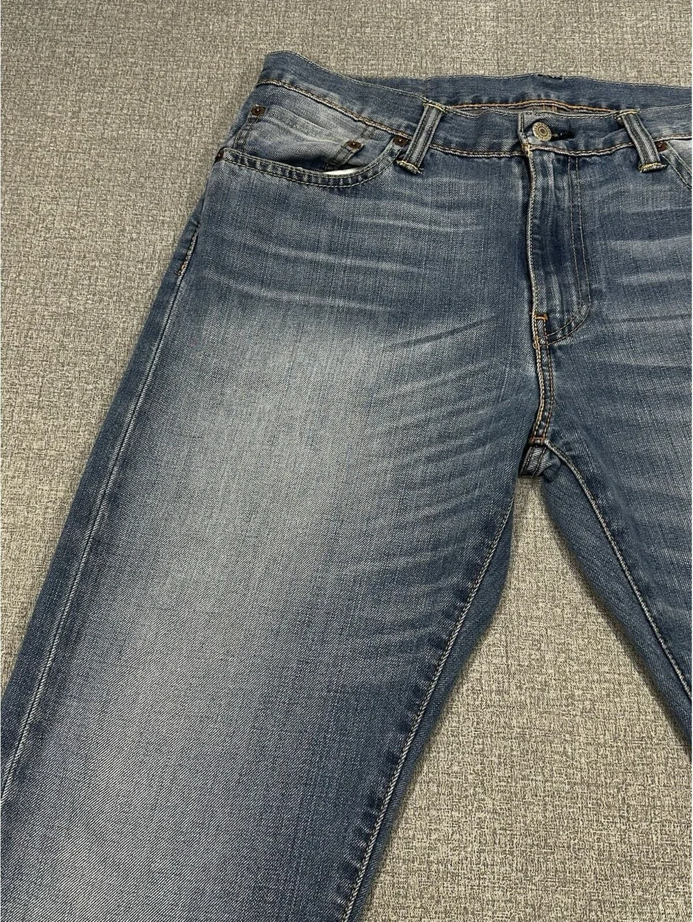 Levi’s 504 Men’s Jeans 34x32 Blue Regular Straight Stretch Denim